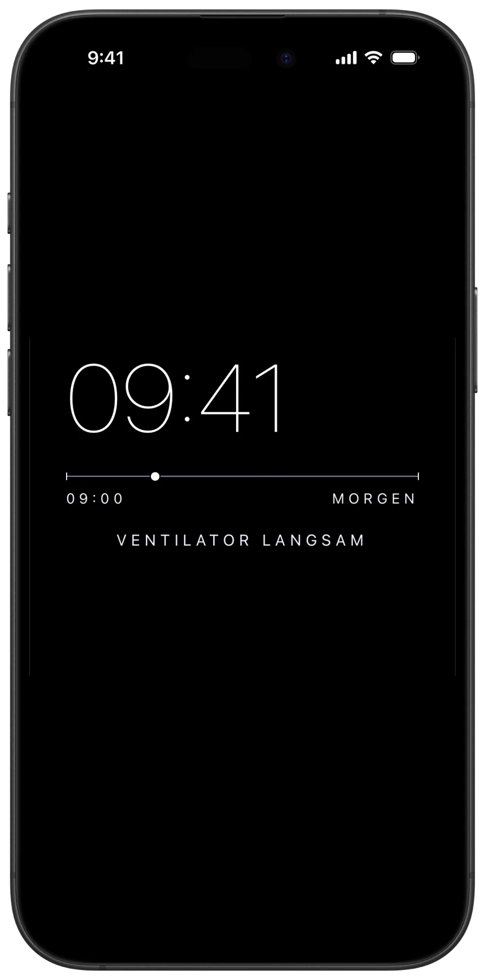 Nachttisch-Uhr von Veil mit gedimmter Anzeige